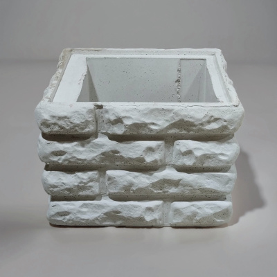 Блок забора "Колотый кирпич с замком"00