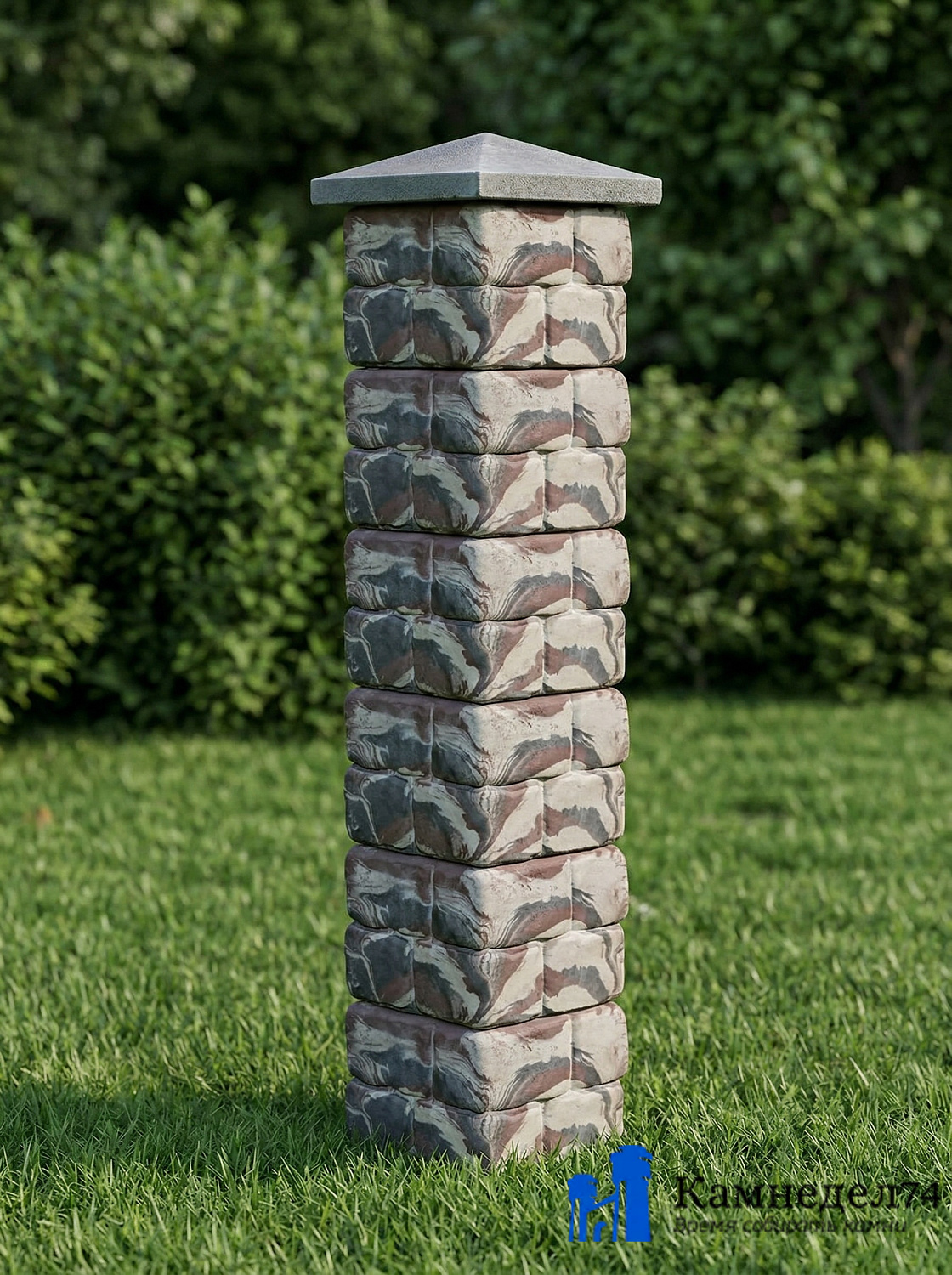 Блок забора "Булыжник"