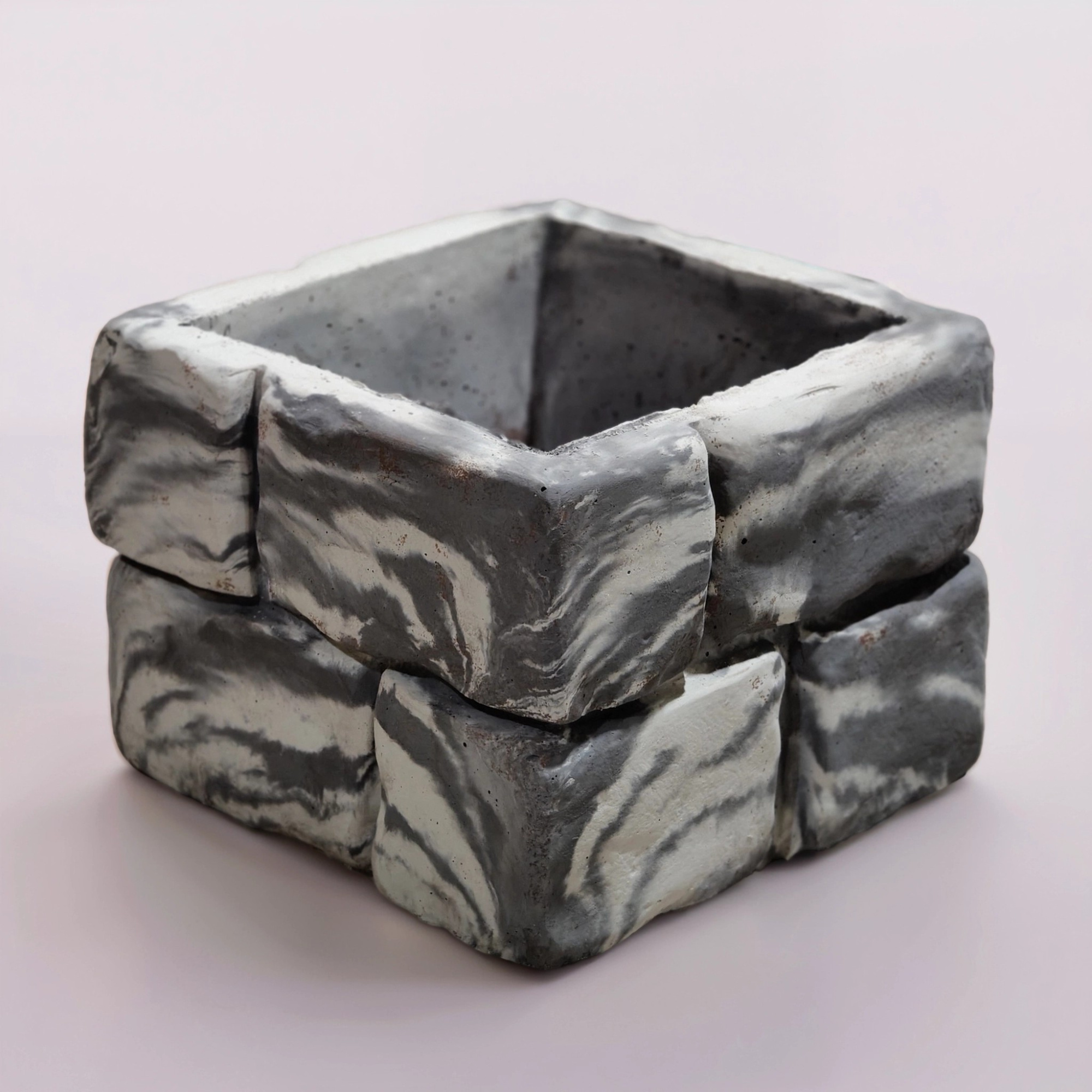 Блок забора "Булыжник"микс1