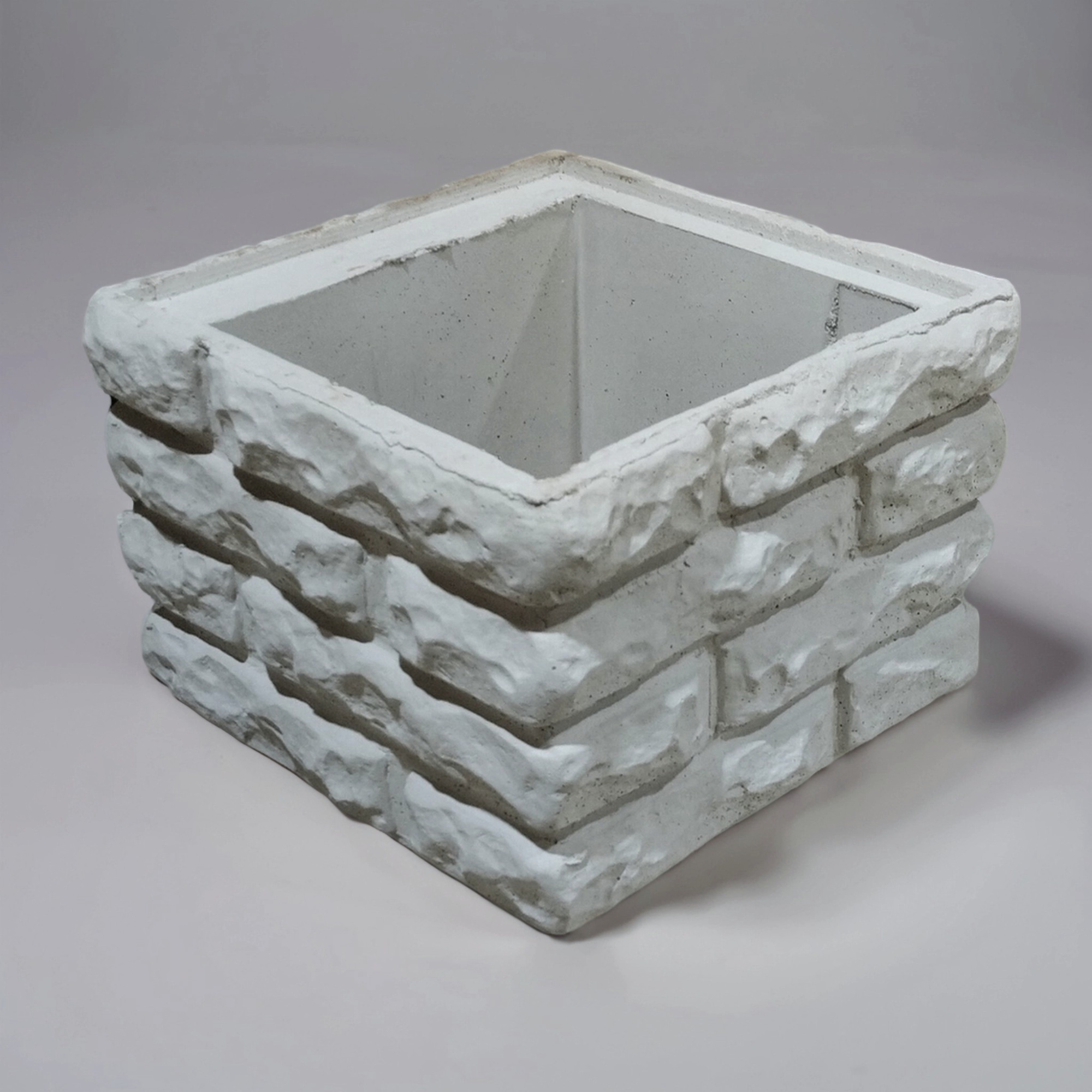 Блок забора "Колотый кирпич с замком"00