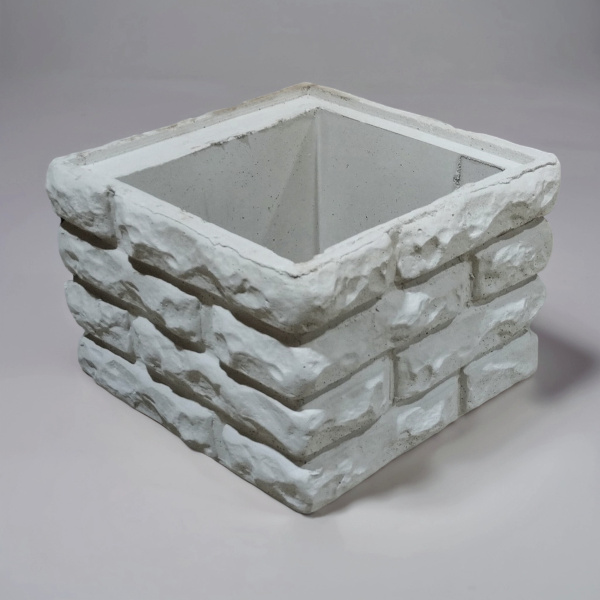 Блок забора "Колотый кирпич с замком"00