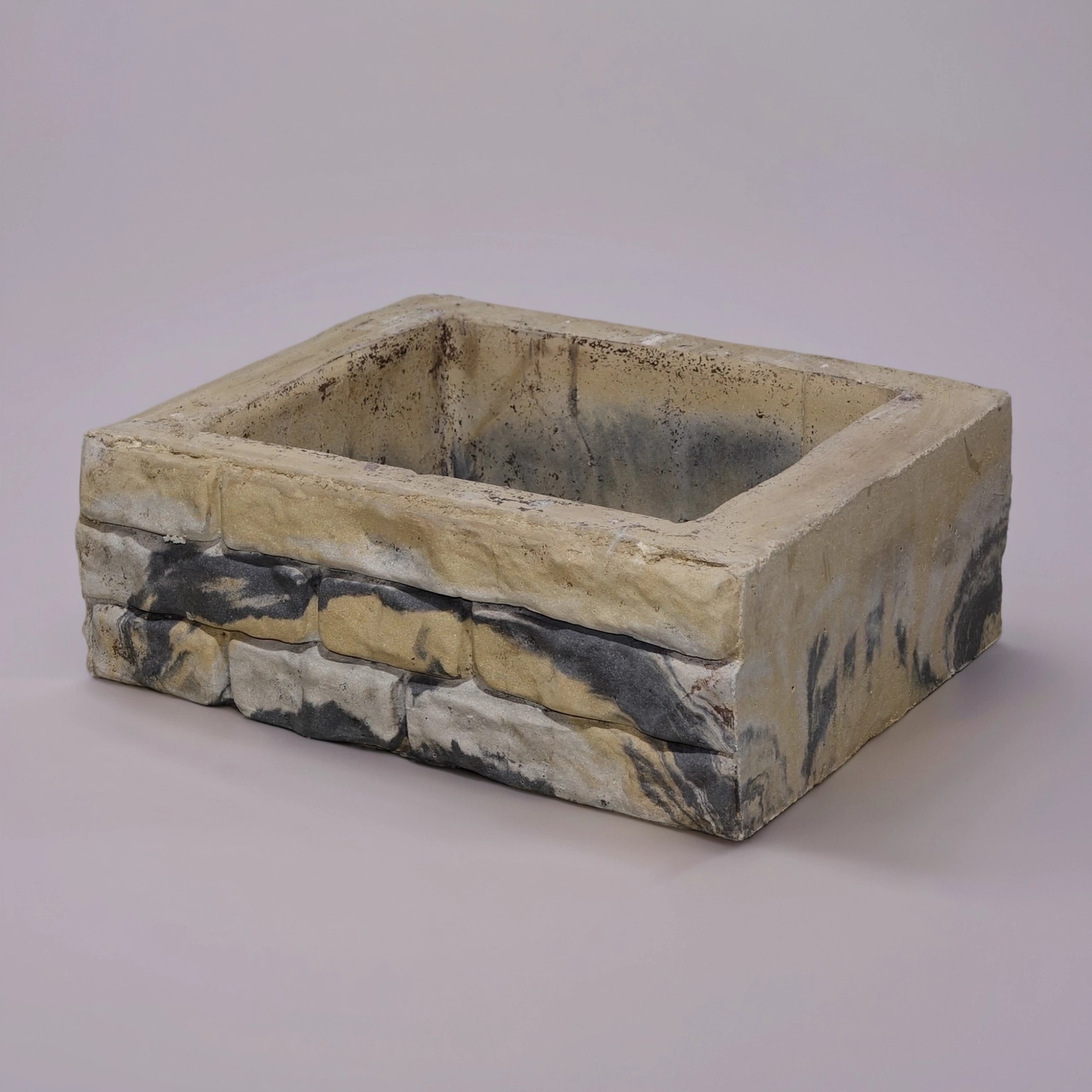 Блок ростверка "Грузинский кирпич"Микс 2