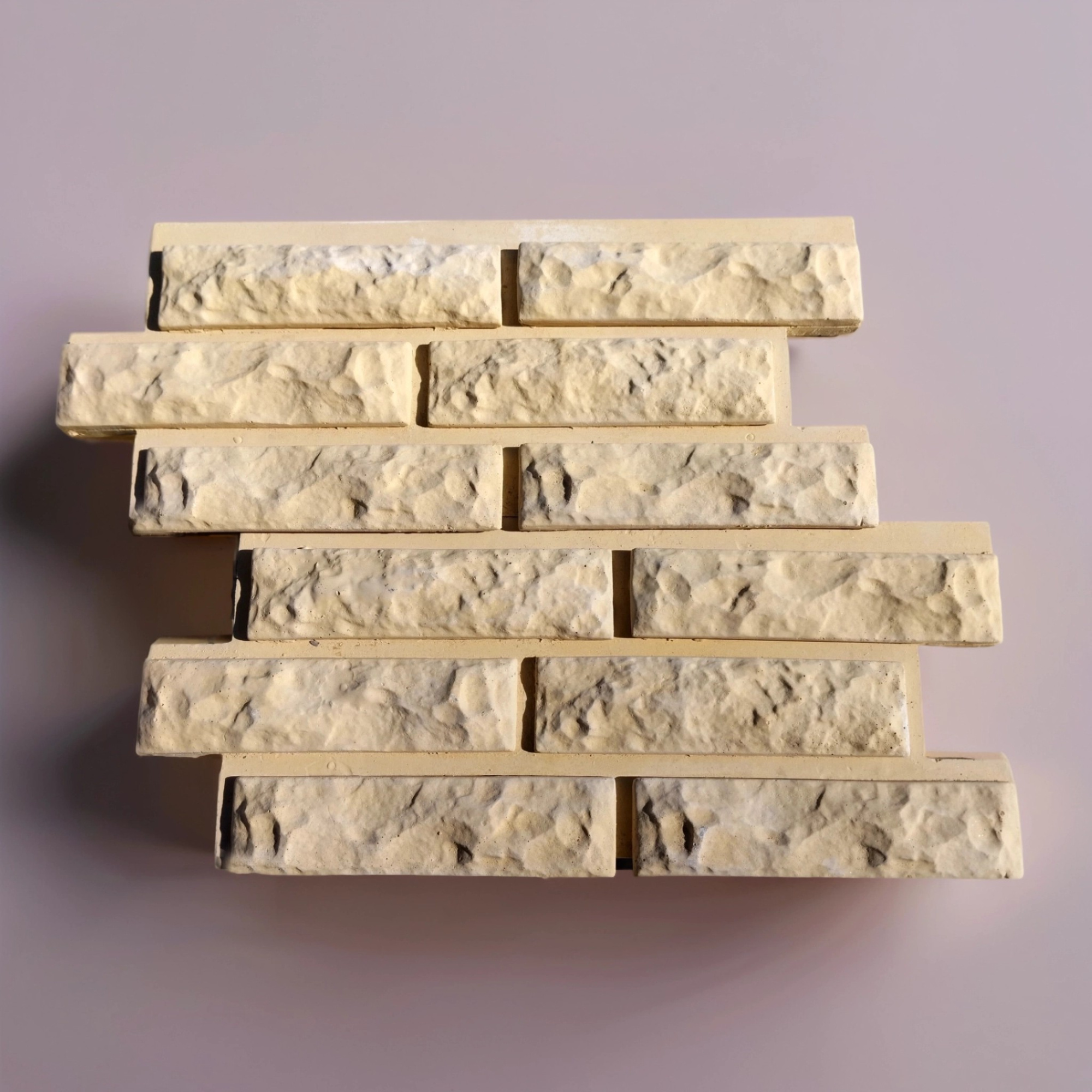 Стеновая панель "Колотый кирпич" 02