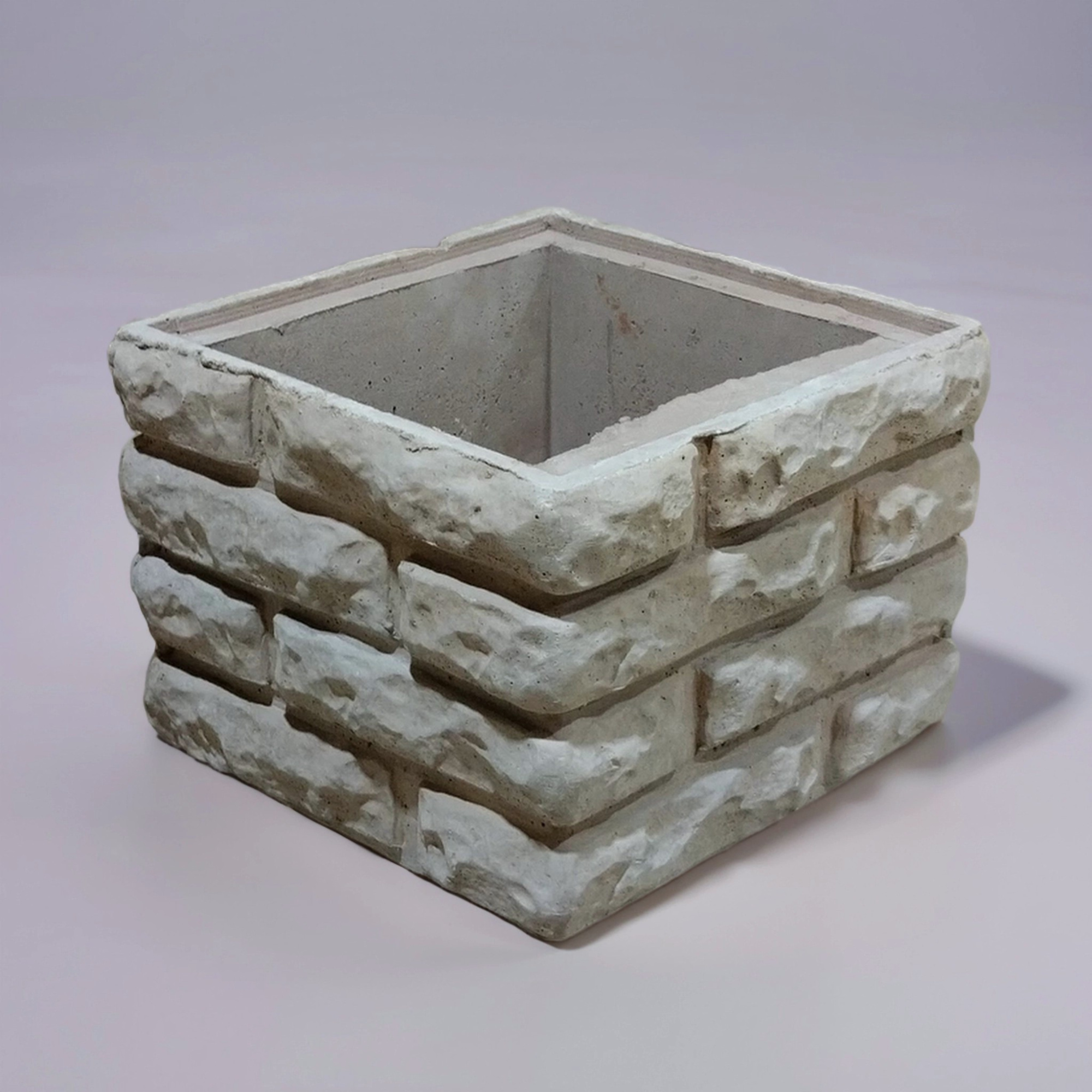 Блок забора "Колотый кирпич с замком"03