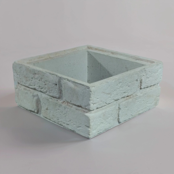 Блок забора "Шамотный кирпич с замком"00