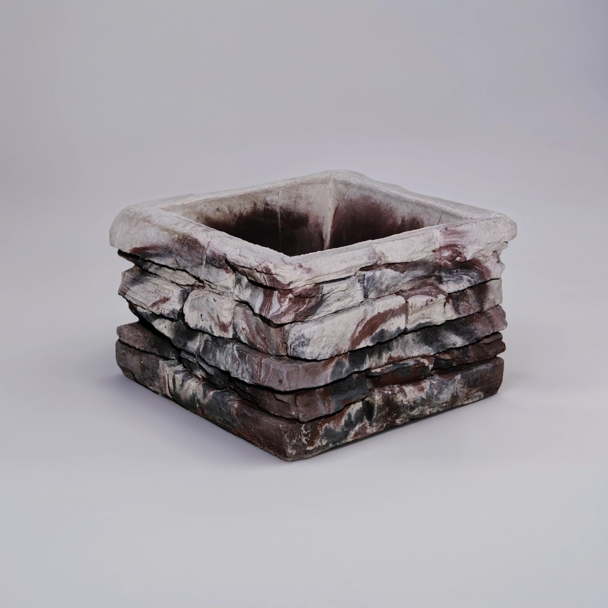 Блок забора "Сланец" микс3