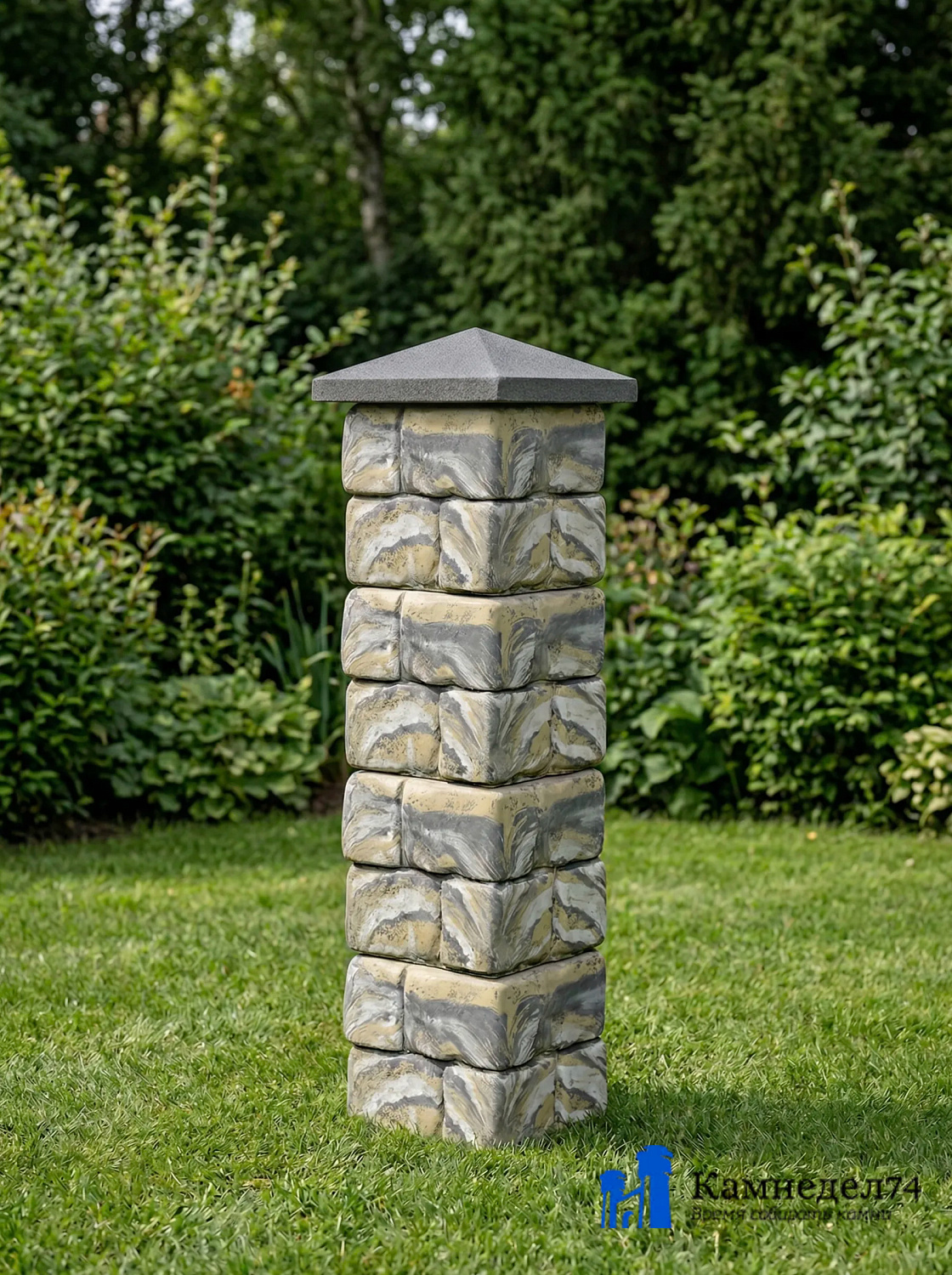 Блок забора "Булыжник"