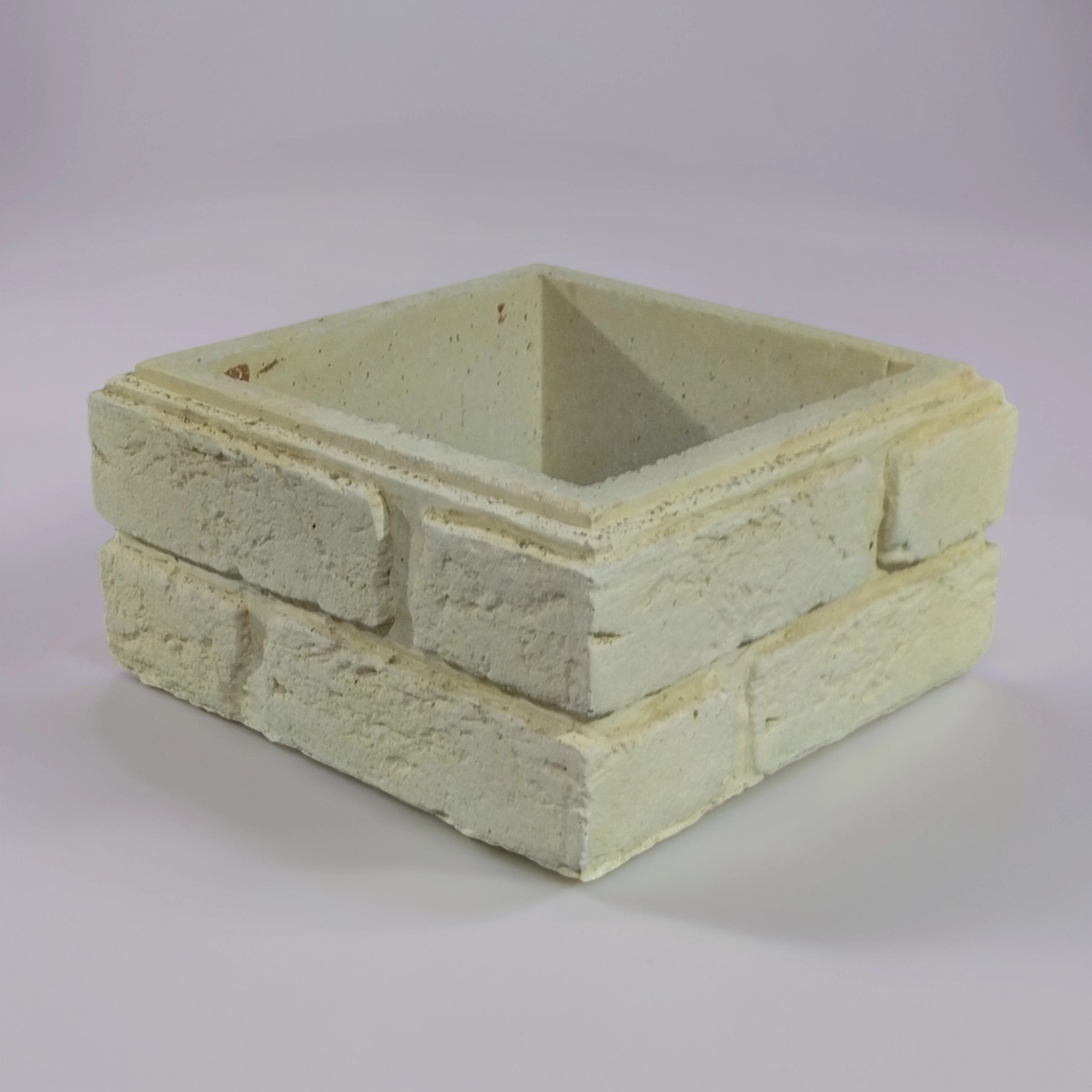 Блок забора "Шамотный кирпич с замком"01