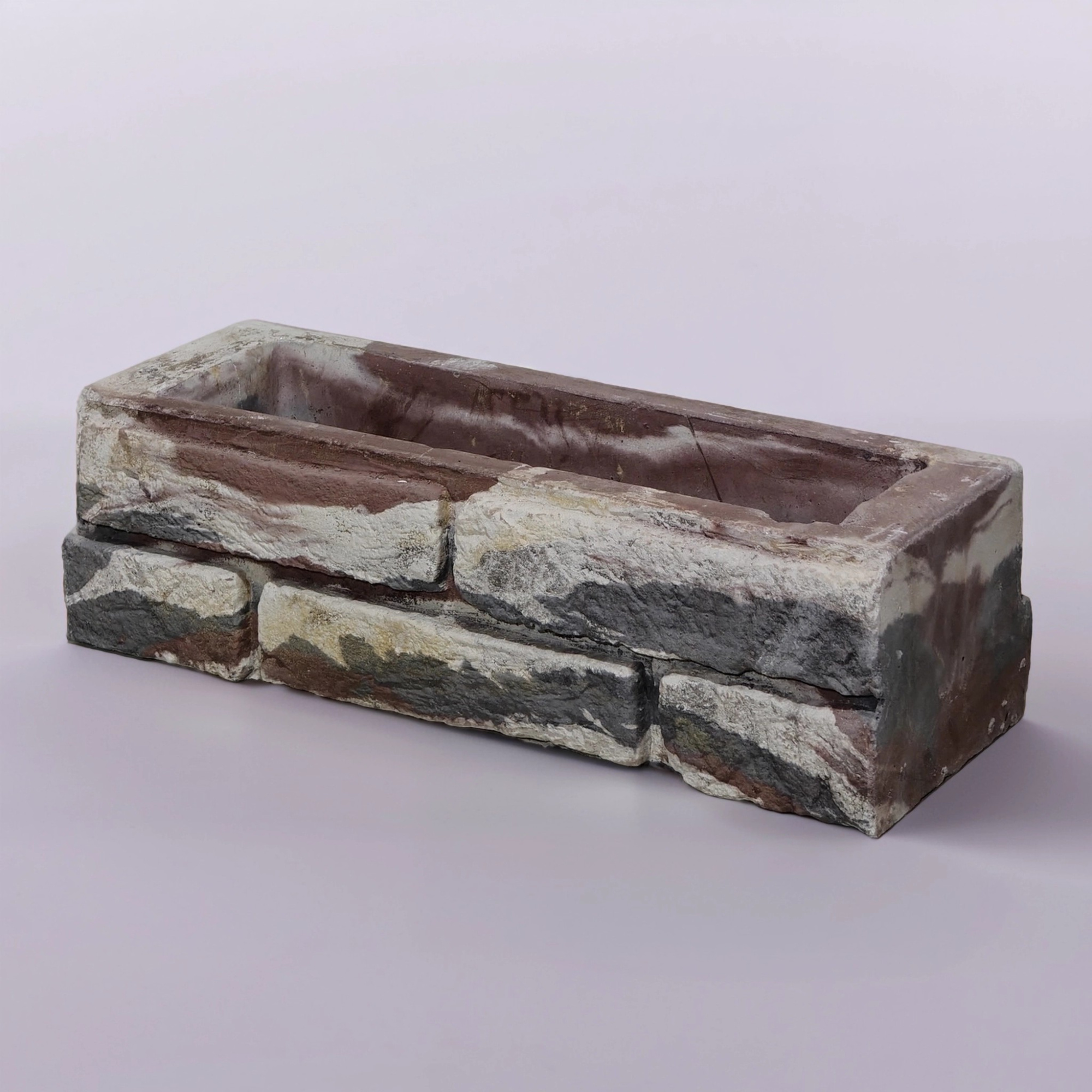 Блок ростверка "Старый кирпич"Микс3