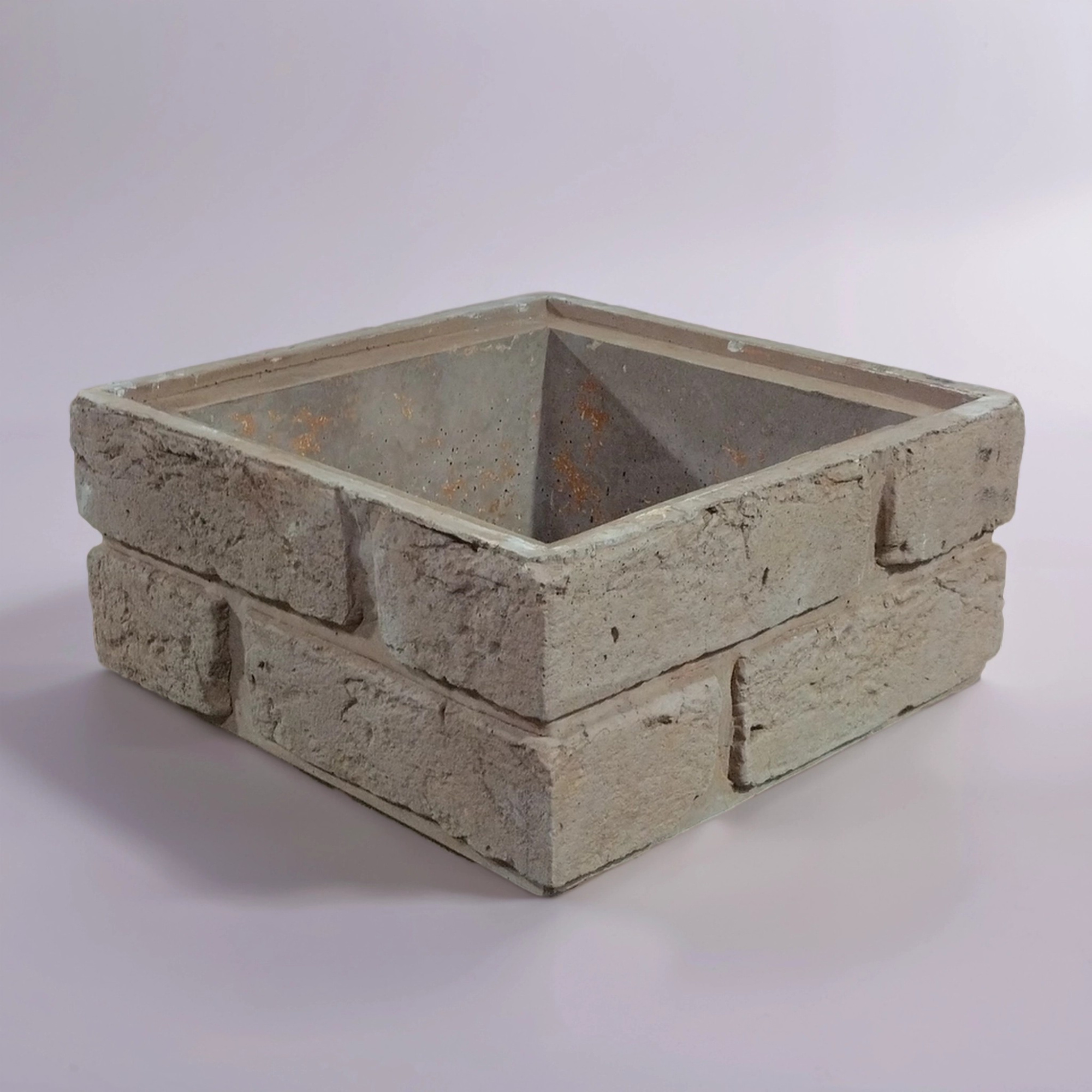 Блок забора "Шамотный кирпич с замком"03