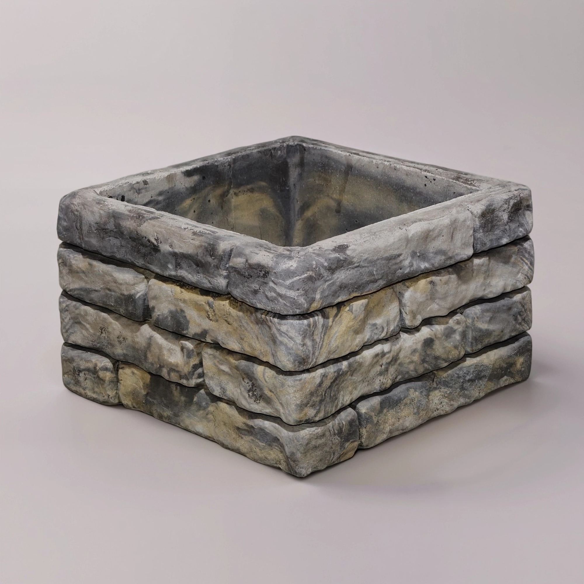 Блок забора "Грузинский кирпич"Микс2