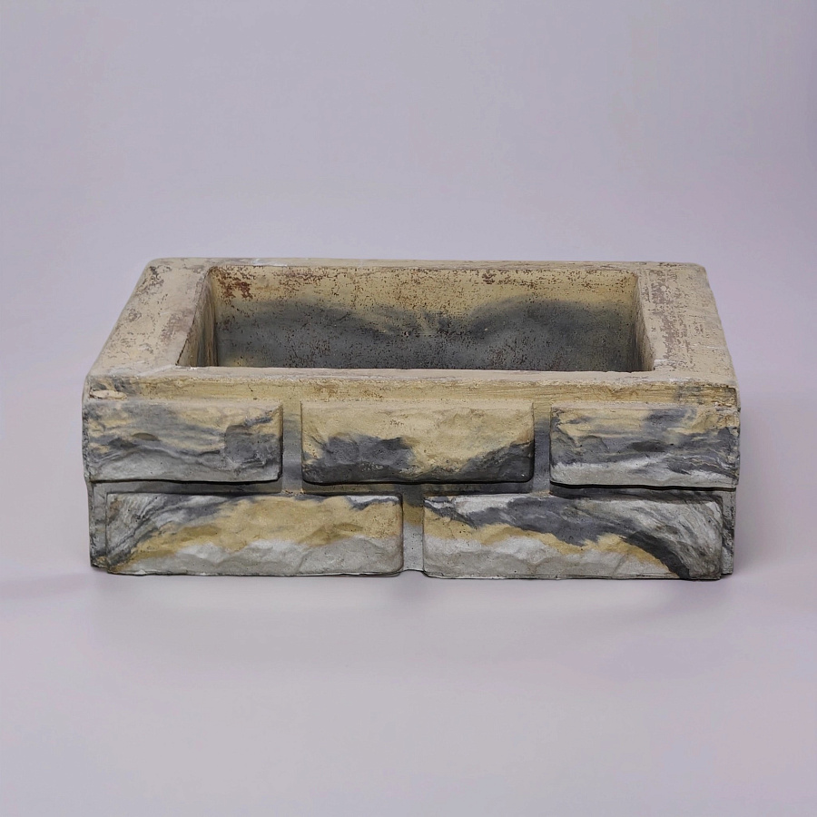 Блок ростверка "Колотый кирпич"