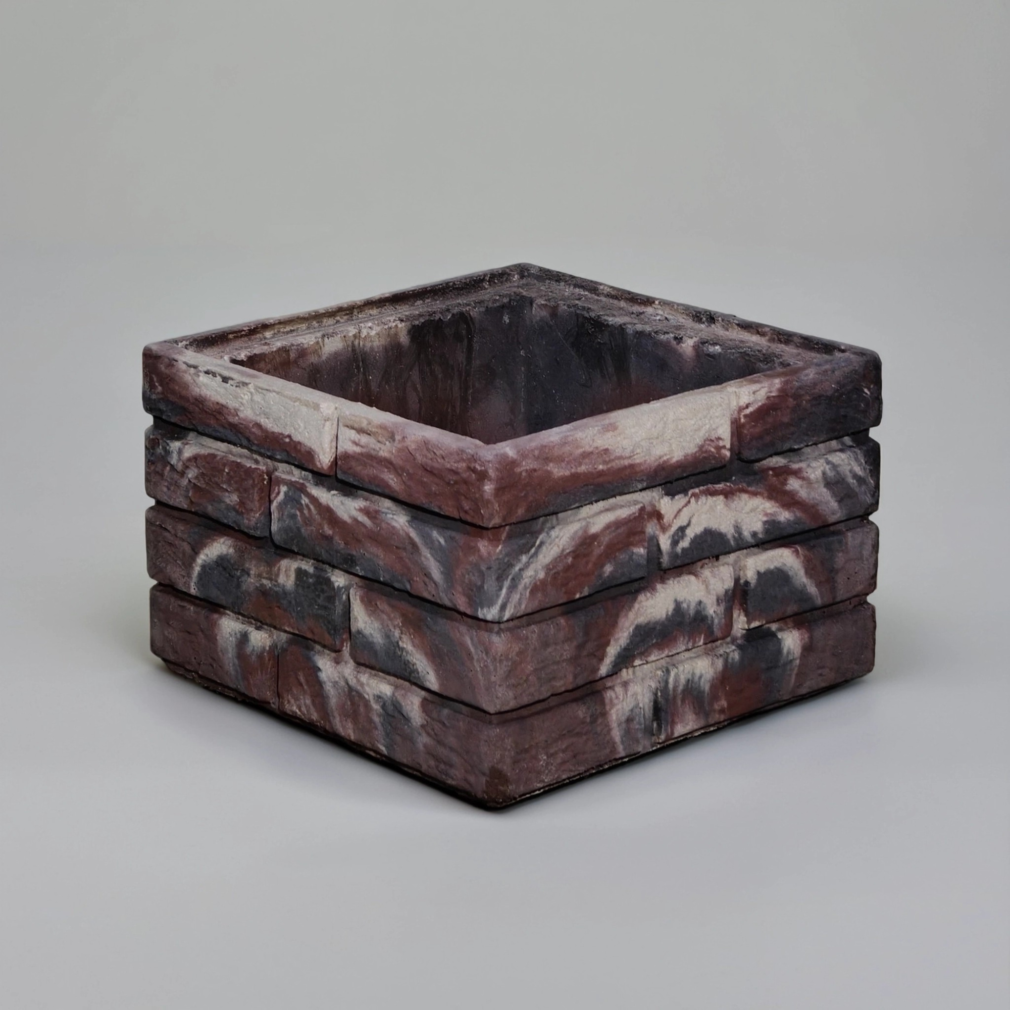 Блок забора "Немецкий кирпич"микс3