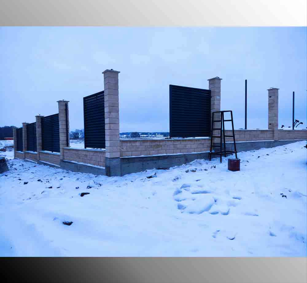 Блок забора "Ломаный камень"
